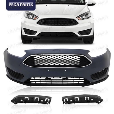 For Ford Focus 2015 2016 2017 2018 Front Bumper W/ Grill Grille Fog Light Covers