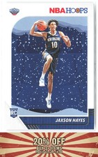 2019-20 Hoops Winter #205 RC Jaxson Hayes New Orleans Pelicans