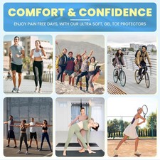 Silicone Toe Protectors - 20pcs for M Size Toe Sleeve, Toe Caps for Hammer ...