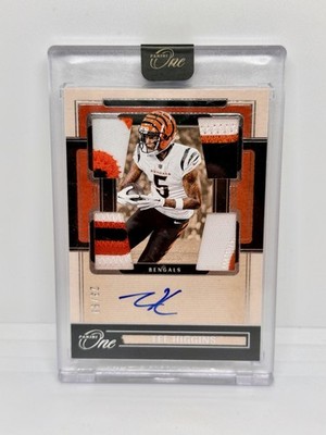 TEE HIGGINS 2024 Panini One Quad Patch Auto /99 Cincinnati Bengals #58