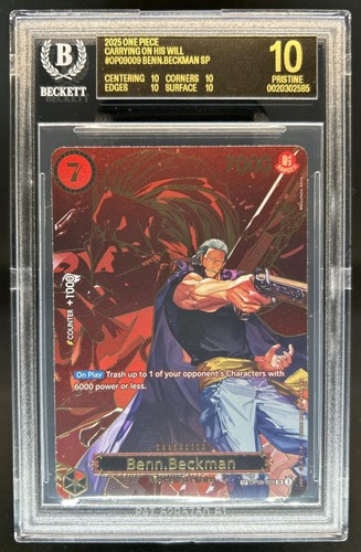 2025 One Piece Carrying On His Will Benn.Beckman SP #009 BGS 10 BLACK LABEL