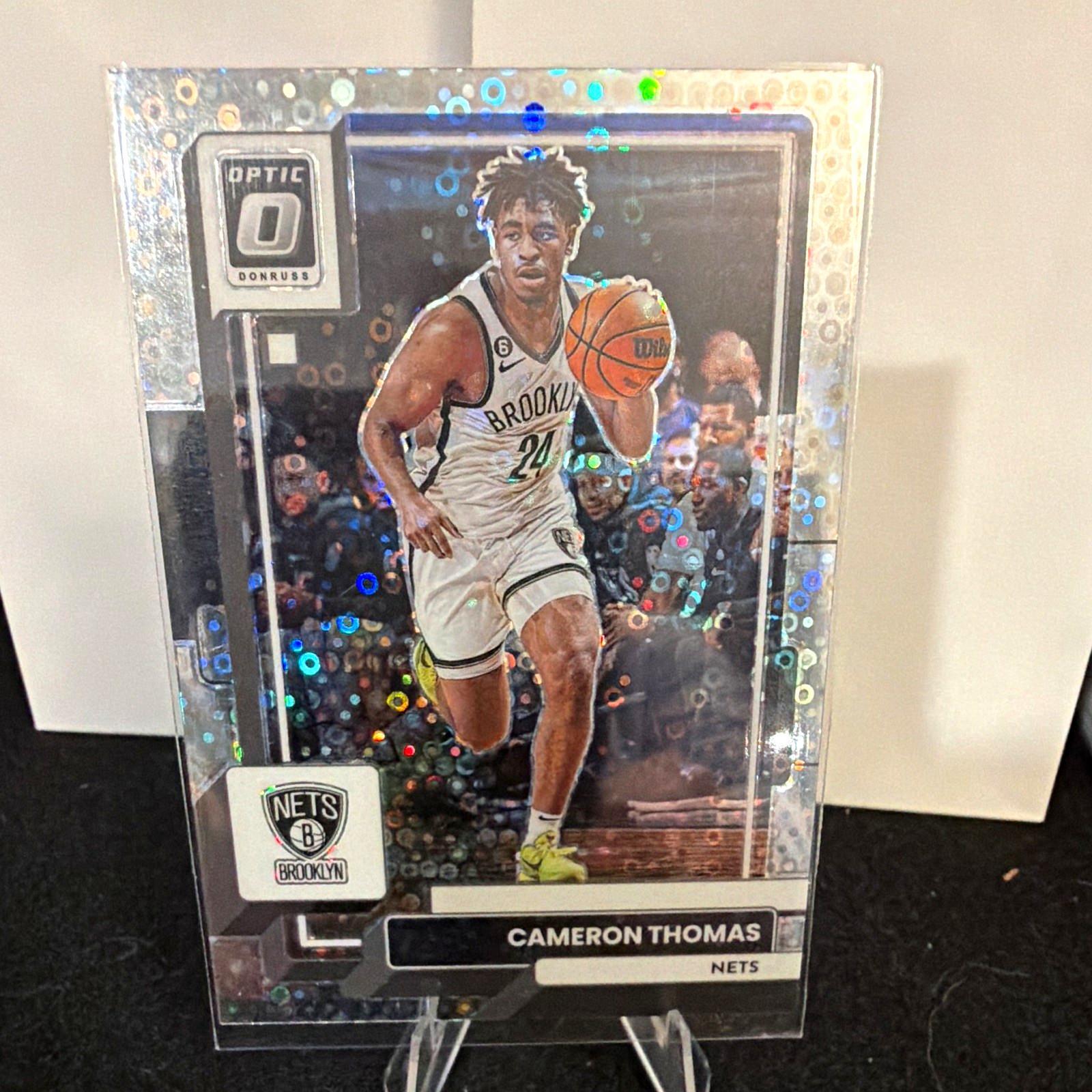 Panini 2022-23 Donruss Optic Cam Thomas Brooklyn Nets Prizm Card #18