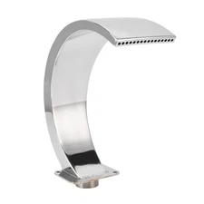 Waterfall Pool Fountain -Stainless Steel Outdoor Pool Spillway Fountain Pool Wat