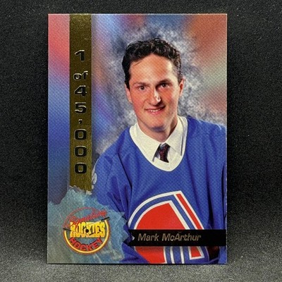 Mark McArthur 1994-95 Signature Rookies #69a ERR Photo Is Milan Hejduk