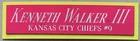 KENNETH WALKER III CHIEFS NAMEPLATE FO AUTOGRAPHED Signed FOOTBALL-HELMET-JERSEY