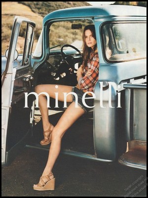 High Heels Minelli Magazine print Ad Women Fashion Long Legs shoes 2011-1pg