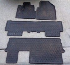 09-15 Honda Pilot Original Floor Mats Set All Season Weather Black Rubber 3 Rows 09-15 Honda Pilot Original Floor Mats Set All Season Weather Black Rubber 3 Rows