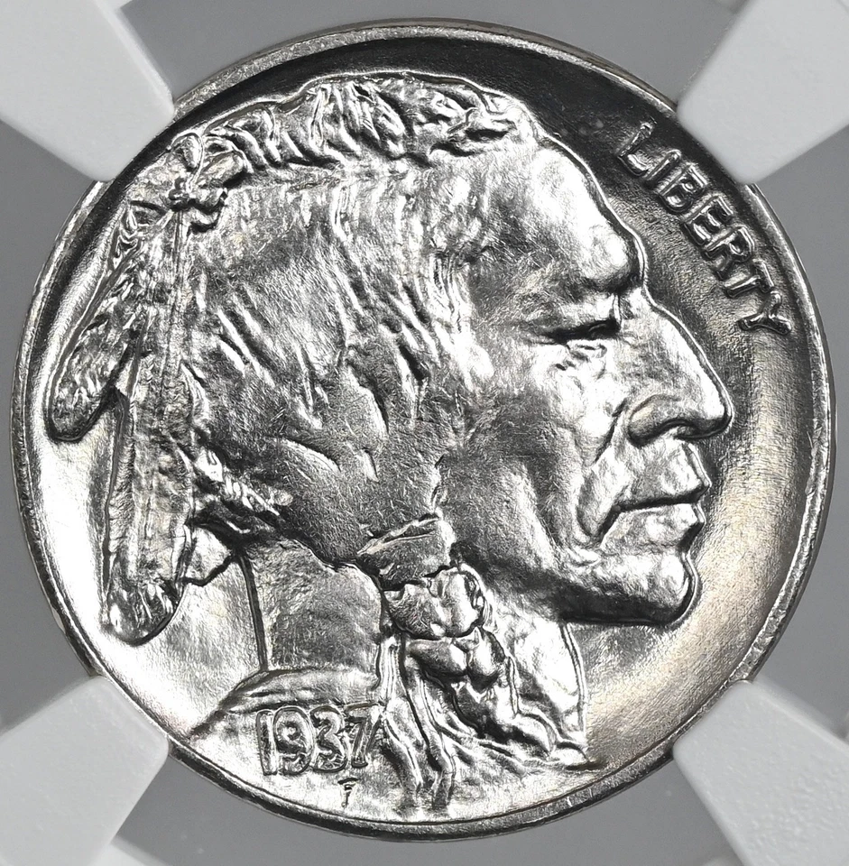 1937-P  5C BUFFALO NICKEL  "PHILADELPHIA MINT"   NGC MS67 #8344658-012 - Image 2 of 4
