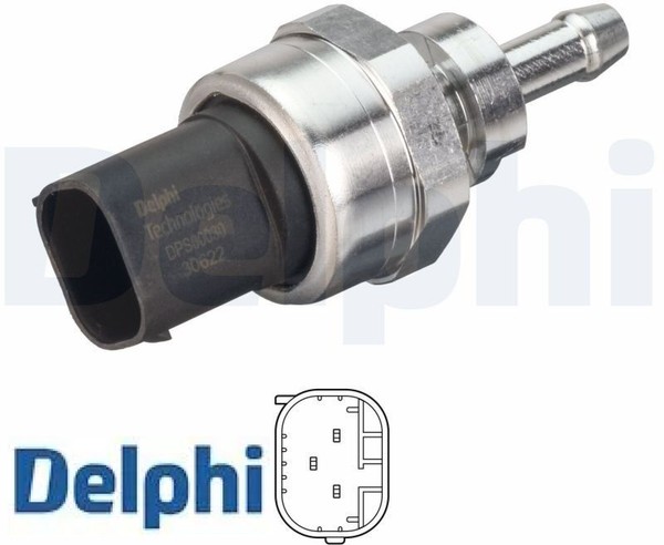 Delphi DPS00030-12B1 Sensor FüR Abgasdruck Sensor Abgasdruck-image