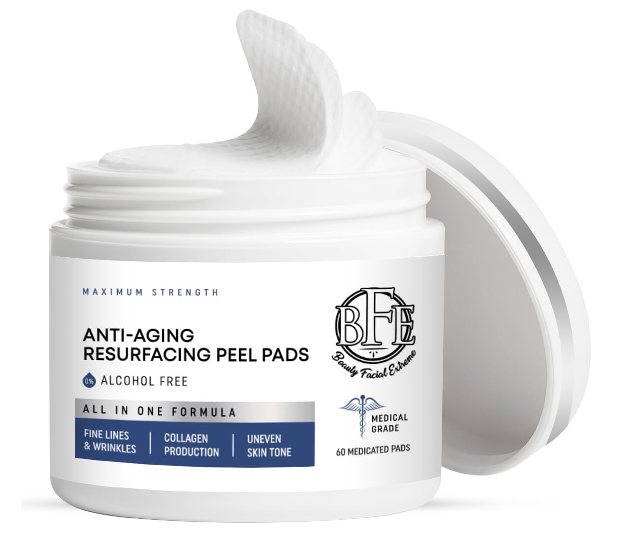 Anti-Aging Resurfacing Peel Pads - Contains Lactic, Salicyli