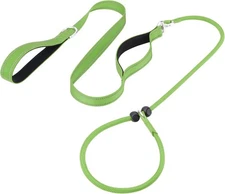 Aiyuda Tangle-Free Slip Lead for Dogs with Padded Traffic Handle, Reflective Dog