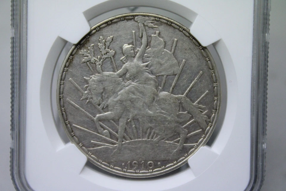 1910 Mexico Peso Silver Caballito NGC XF Details Cleaned #3025 - Image 2 of 4