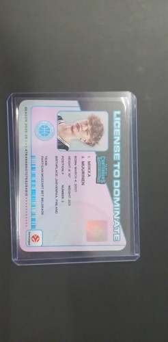 Miikka Muurinen #11 2025 Panini Contenders EuroLeague License to Dominate card