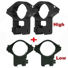 4Pcs 1" Scope Rings 3/8" Dovetail Rail Low High Profile Rifle scope Ring Mount