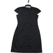 Express Dress Womens Size Medium Black Sleeveless Vneck Stretch