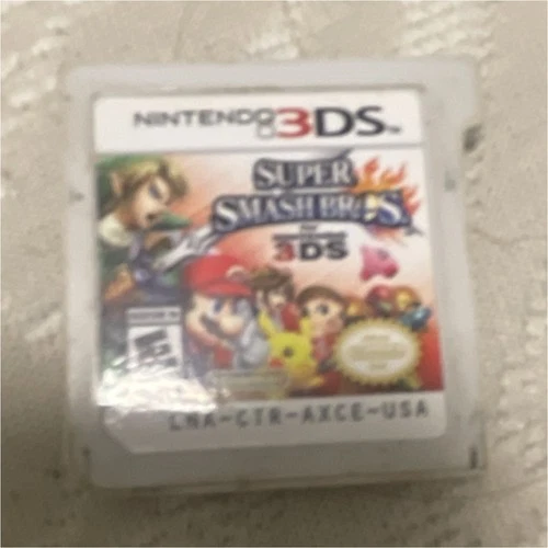 Nintendo Super Smash Bros. 3DS Game Cartridge Original Case Cover Art