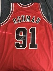 Dennis Rodman Autographed Bulls Basketball Jersey JSA Certified