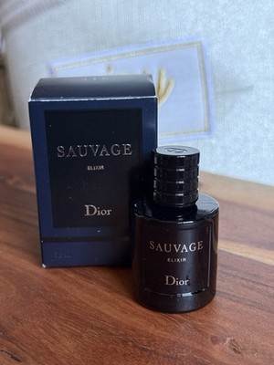 DIOR SAUVAGE ELIXIR .25 0.25 Oz 7.5 ml miniature mini NEW in box TRAVEL SIZE