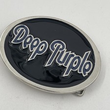 Deep Purple Rock Band Logo Pewter Belt Buckle: USA Made Licensed Retro 2008 Rare