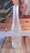 VINTAGE 1940s PEPSI COLA Bottle EMBOSSED Swirl Weave and Textured Top. Rare Ball