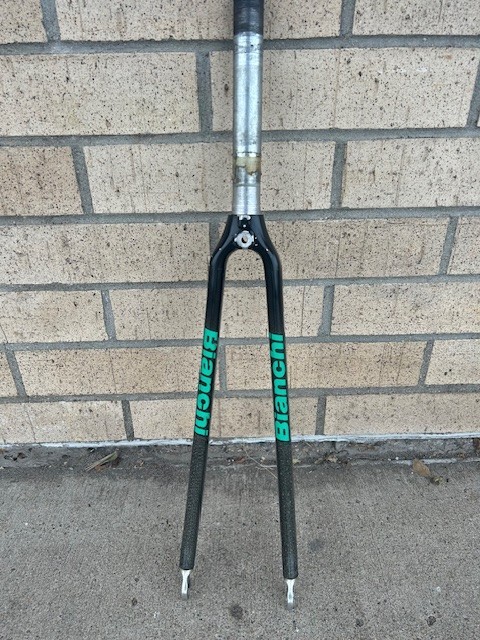 Bianchi Carbon 1 Inch threaded Fork 700c | eBay