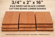 Black Cherry Cutting Board Blanks Lumber Boards - 3/4"x2"x16" S4S Kiln Dried