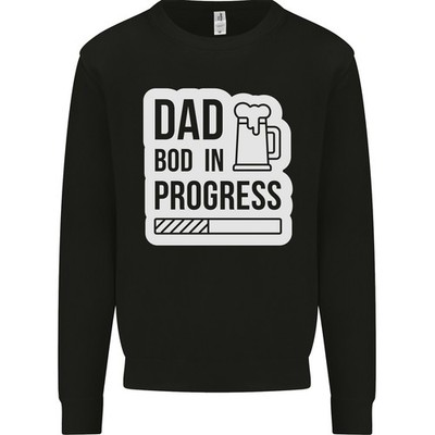 Dad Bsb IN Progress Lustig Vatertag Körper Herren Sweatshirt Pullover