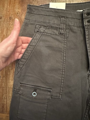 Anthropologie The Wanderer Pants Womens Sz 28 Carbon Gray NWT Cotton - Picture 6 of 21