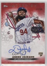 2022 Inception Base Rookie and Emerging Stars Red 37/50 Andre Jackson Auto ni4