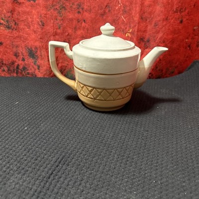 Vintage  Tea Pot With Basket Weave