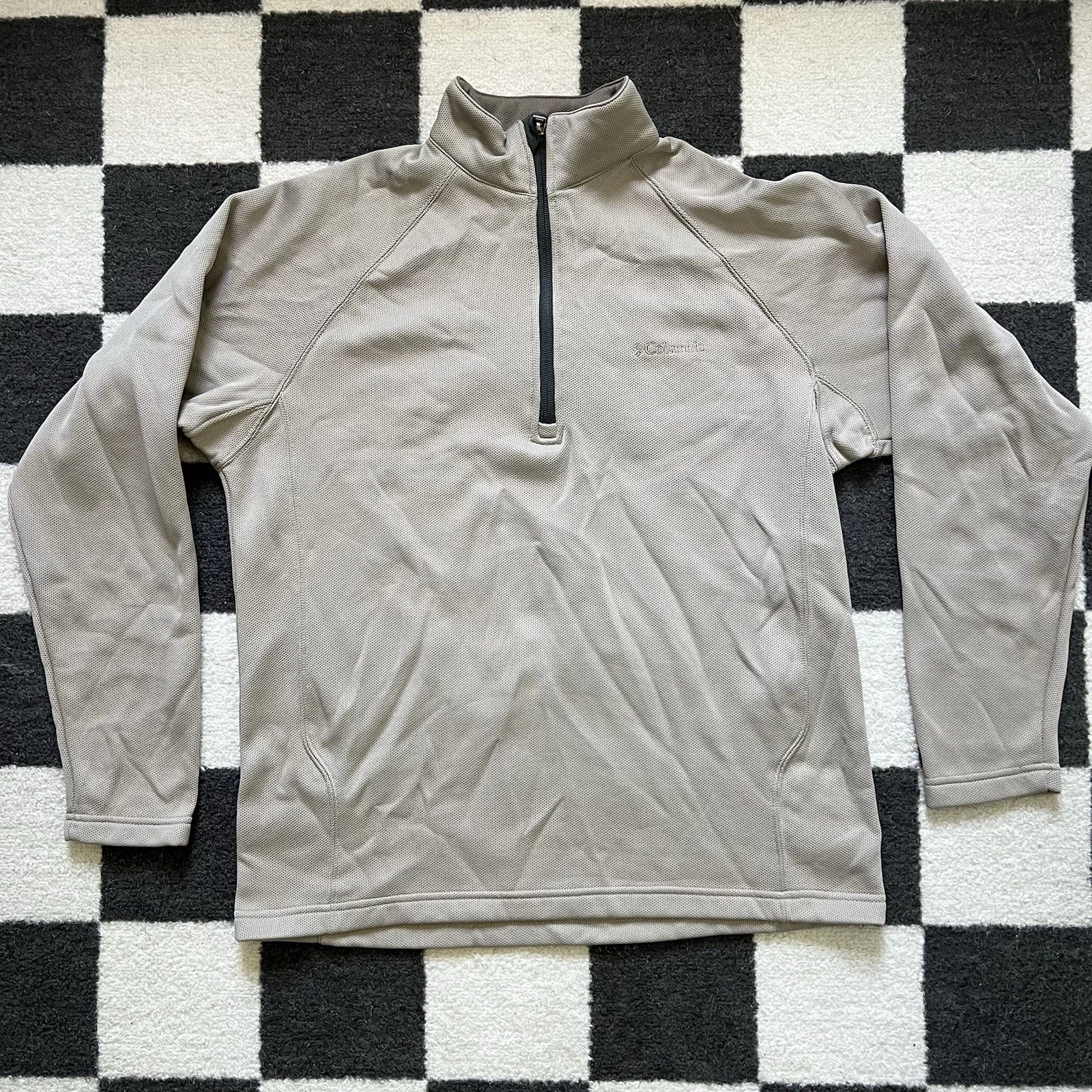 Columbia 1/4 Zip Fleece Pullover Jacket Men’s M Gray