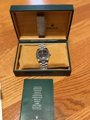 Rolex 36mm Datejust Steel Black Dial Roman Numeral 16030
