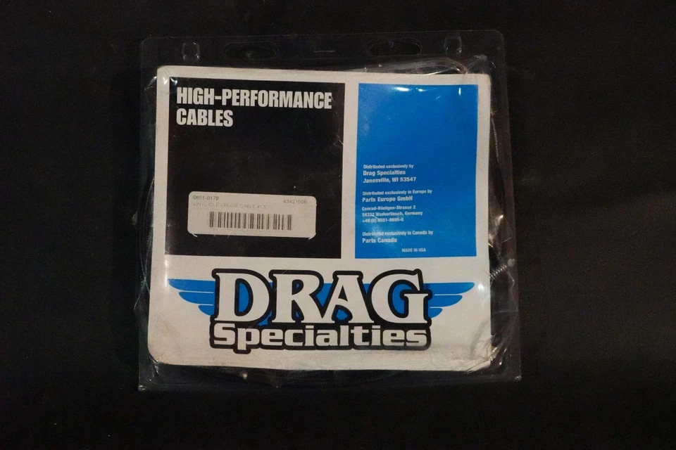 Cable de ralentí del acelerador Drag Specialties 0651-0179 41 1/2" 96-01 Harley Touring FLHT Foto 2 de 4