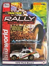 Auto World Rally World Stage 1975 FORD ESCORT HO Slot Car NIP, SEE AD. 5B 
