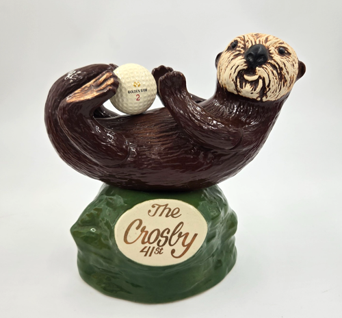 1982 41st The Crosby Pebble Beach Golf Decanter Sea Otter Scotch Whiskey Rare! - Picture 2 of 14