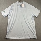 Nike Shirt Mens 2Xl Blue Golf Polo Short Sleeve Performance Stretch Tech Nwt