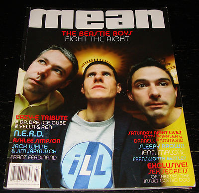 MEAN magazine 2004 Beastie Boys, Eazy-E, Jack White, Amy Poehler, Jena Malone