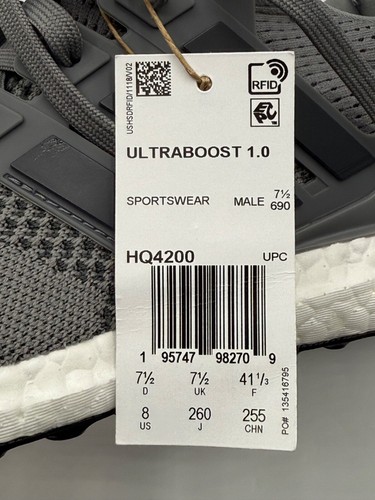 Adidas UltraBoost 1.0 DNA Men Sizes 8-13 Running Shoes Grey White nby HQ4200 - Picture 12 of 14