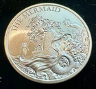 Mermaid 1 oz .999 Silver round Siren Pirate little mermaid ariel Princess of Sea
