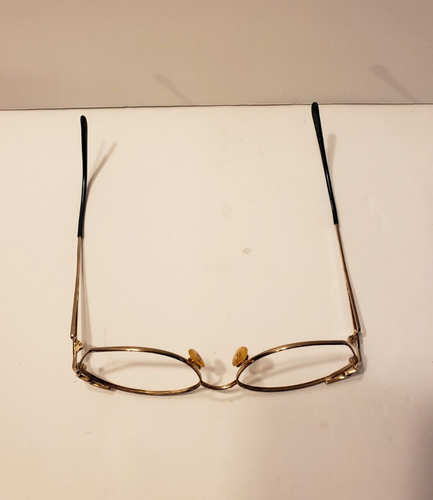 Tura Eyeglasses Ladies Frames Gold Metal w/Silver Case and Escada Cloth - Picture 9 of 12