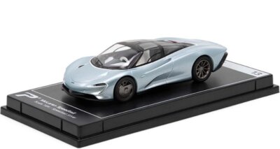 McLaren Speedtail  - silver - Poster Cars 1:64