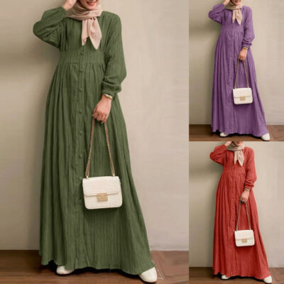 arab shirt dress Chuou Mens Muslim Dress Muslim Robe Arab Middle Robe Long Sleeve Embroidered Pocket Long Shirt Robe Coat Shirt Mens Prayer Clothing, Size: Medium,
