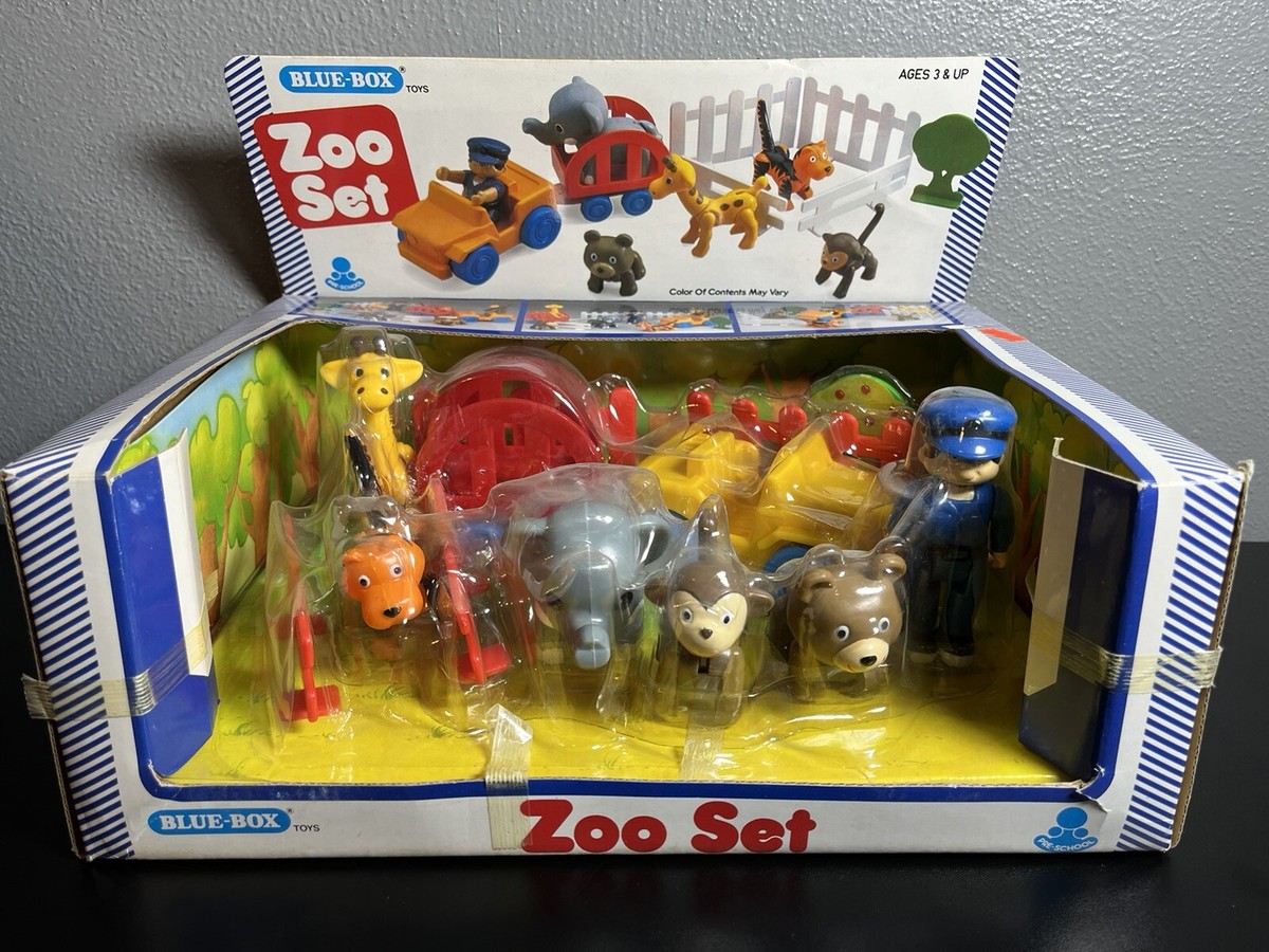 Vintage Blue Box Toys Educational Zoo Set NEW SEALED 80s | eBay