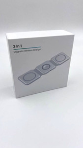 3 in 1 Magnetic Suction Wireless Charger Pad for iPhone 12- Airpods I-Watch