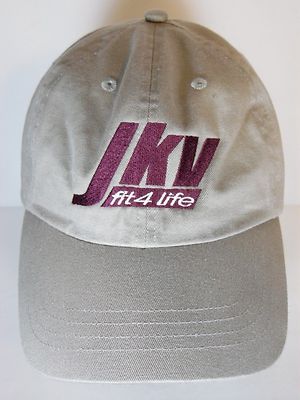 NWOT JKV Fit 4 Life Fit4Life JOHN KNOX VILLAGE Adjustable Strap BEIGE HAT CAP