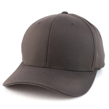 6 Panel Structured Stretch Fitted Baseball Cap from SM to 4XL - FREE SHIPPING