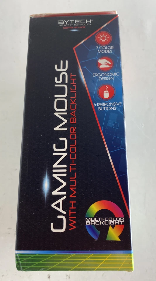 Bytech Multi-Color Backlight Gaming Mouse With 6 Buttons 7 LED Colors - Image 2 of 4