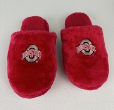 Ladies Ohio State Buckeyes plush house slippers womens size 11-12 XL