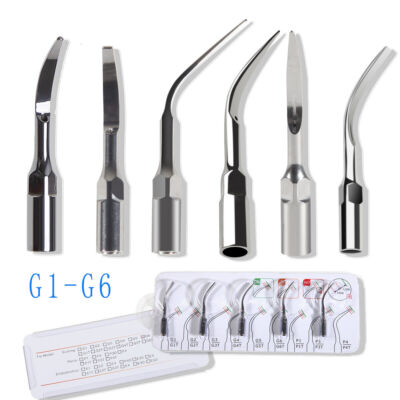 5pcs G1-G6 Dental Ultrasonic Piezo Scaler Tips Fit EMS WOODPECKER Handpiece HKD
