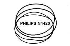 COURROIES SET PHILIPS N4420 MAGNETOPHONE A BANDE EXTRA FORT NEUF FABRIQUE N 442O
